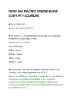 Fdnyc G60 Practice Comprehensive&NewLine;Script With Solutions
