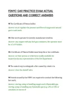 Fdnyc G60 Practice Exam Actual&NewLine;Questions And Correct Answers&NewLine;