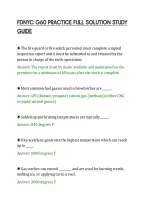 Fdnyc G60 Practice Full Solution Study&NewLine;Guide&NewLine;