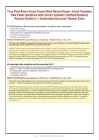 Tncc Final Exam Actual Exam&vert;&vert; Most Recent Exam&vert;&vert; Actual Complete&NewLine;Real Exam Questions And Correct Answers &lpar;Verified Answers&rpar;&NewLine;Already Graded A&plus; &vert; Guaranteed Success&excl;&excl; Newest Exam