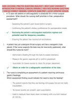 Nurs 120 Exam 2 Practice Questions 2026&sol;2027 &vert; West Coast University &vert; &NewLine;Introduction To Medical Surgical Nursing &vert; High-Yield Nursing Questions &NewLine;&vert; Verified Correct Answers&vert; Complete Exam Prep &vert; Latest Updated Version