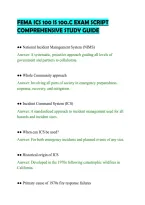 Fema Ics 100 Is 100&period;C Exam Script&NewLine;Comprehensive Study Guide&NewLine;