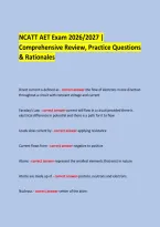 NCATT AET Exam 2026&sol;2027 &vert; &NewLine;Comprehensive Review&comma; Practice Questions & Rationales &NewLine;