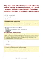 Wgu D184 Exam Actual Exam&vert;&vert; Most Recent Exam&vert;&vert;&NewLine;Actual Complete Real Exam Questions And Correct&NewLine;Answers &lpar;Verified Answers&rpar; Already Graded A&plus; &vert;&NewLine;Guaranteed Success&excl;&excl; Newest Exam &vert; Just Released&excl;&excl;