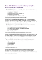 Galen NSG 3850 Final Exam 1 &vert; Pathophysiology for Nurses II &lpar;2026&rpar; Actual Q&A PDF