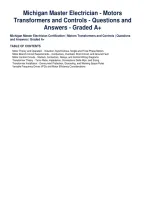 Michigan Master Electrician - Motors&NewLine;Transformers and Controls - Questions and&NewLine;Answers - Graded A&plus;