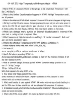 API 571 High Temperature Hydrogen Attack &lpar;HTHA&rpar; &ndash; Study Guide&comma; Questions & Answers