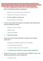 Nurs 120 Final Exam Review 2026&sol;2027 &vert; West Coast University &vert; Introduction To &NewLine;Medical Surgical Nursing &vert; Complete Final Exam Prep &vert; High-Yield Practice Questions &NewLine;&vert; Verified Correct Answers&vert; Ultimate Study Guide &vert; Latest Updated Version