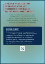 Energy Auditor Bpi Building Analyst Certification Exam Questions And Correct Answers With Rationales&vert; Instant Download Pdf