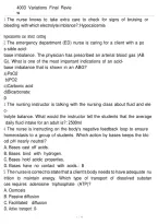 PN 4003 Variations Final Review &ndash; Nursing Exam Questions & Study Guide