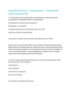 Galen NSG 3450 Exam 1 &vert; Nursing Practice &ndash; Mental Health &lpar;2026&rpar; Actual Q&A PDF