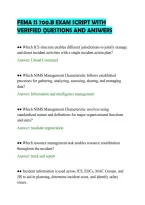 Fema Is 700&period;B Exam Script With&NewLine;Verified Questions And Answers&NewLine;