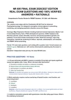 Nr 605 Midterm Exam 2026&sol;2027-Edition&NewLine;Real Exam Questions And 100&percnt; Verified&NewLine;Answers &plus; Rationale