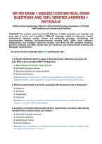 Nr 605 Exam 1 2026&sol;2027-Edition Real Exam &NewLine;Questions And 100&percnt; Verified Answers &plus; &NewLine;Rationale