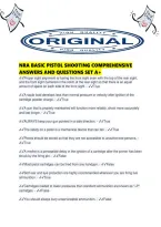 Nra Basic Pistol Shooting Comprehensive Answers And Questions Set A&period;pdf