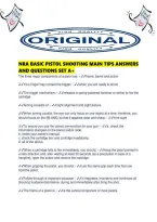 Nra Basic Pistol Shooting Main Tips Answers And Questions Set A&period;pdf