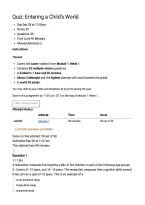 PSYC 221 Module 1 Quiz&colon; Entering a Child's World &vert; Score 30&sol;30 &vert; Liberty University