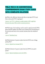 Field Tech Ii Iii Conventional&NewLine;Comprehensive Exam Study Guide&NewLine;With Complete Solutions&NewLine;