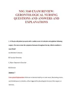 NSG 3160 EXAM Bundle &vert; Update Questions with complete and Verified solutions&period;