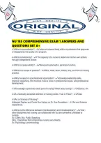Nu 185 Comprehensive Exam 1 Answers And Questions Set A&period;pdf