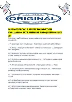 Msf Motorcycle Safety Foundation Evaluation Sets Answers And Questions Set