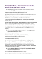 NUR 253 Final Exam 3 &vert; Concepts of Mental Health Nursing &lpar;2026&rpar; Q&A &vert; Galen College
