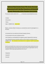 National Real Estate Exam PSI&colon; Exam Success Guaranteed with Verified Questions & Detailed Answer Rationales from Premier Universities