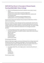 NUR 253 Final Exam 2 &vert; Concepts of Mental Health Nursing &lpar;2026&rpar; Q&A &vert; Galen College