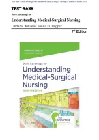 Test Bank for Davis Advantage for Understanding Medical-Surgical Nursing&comma; 7th Edition by Linda S&period; Williams