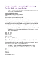 NUR 254 Final Exam 1 &vert; Concepts of Nursing&colon; Childbearing & Child Caring Families &lpar;2026&rpar; Q&A &vert; Galen College