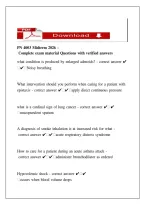 PN 4003 Midterm Exam &ndash; Variations in Health & Nursing Interventions Questions & Answers