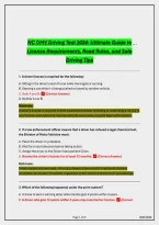 NC DMV Driving Test 2024&colon; Ultimate Guide with 100&plus; Practice Questions&comma; Correct Answers & Detailed Rationales for Guaranteed Success