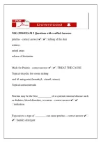 NSG-3250 Exam 2 &ndash; Galen Adult Health I Questions & Answers Study Guide