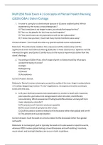 NUR 256 Final Exam 4 &vert; Concepts of Mental Health Nursing &lpar;2026&rpar; Q&A &vert; Galen College