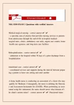NSG-3250 Exam 1 Questions & Answers 2026 &vert; Galen Adult Health I Study Guide