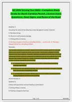 NC DMV Driving Test 2025 &ndash; Complete Study Guide with 100&plus; Practice Questions&comma; Correct Answers & Detailed Rationales for Guaranteed Success