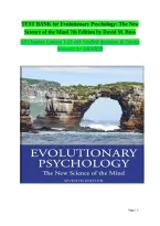Test Bank &vert; Evolutionary Psychology&colon; The New Science of the Mind 7th Edition by David M&period; Buss &vert; Chapters 1&ndash;13 MCQs with Accurate Answers