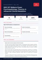  NSG 527 Psychopathology Theories & Advanced Clinical Modalities Midterm Wilkes 2026&sol;2027 &ndash; Questions and Answers &vert; 100&percnt; Verified &vert; Detailed Rationales &ndash; Pass Guaranteed &ndash; A&plus; Graded