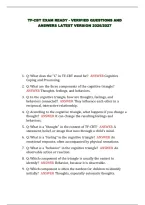 Tf-Cbt Exam Ready - Verified Questions And Answers Latest Version 2026&sol;2027&NewLine;&NewLine;&NewLine;