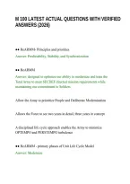 M 100 Latest Actual Questions With Verified Answers &lpar;2026&rpar;&period;Pdf&NewLine;&NewLine;