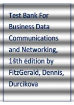 Test Bank for Business Data Communications and Networking 14th Edition by FitzGerald & Dennis