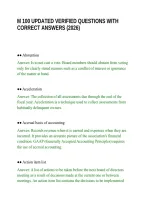 M 100 Updated Verified Questions With Correct Answers &lpar;2026&rpar;&period;Pdf&NewLine;&NewLine;