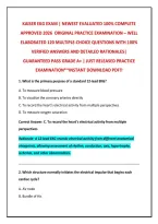 Kaiser Ekg Exam &vert; Newest Evaluated 100&percnt; Complete&NewLine;Approved 2026 Original Practice Examination &ndash; Well&NewLine;Elaborated 120 Multiple-Choice Questions With 100&percnt;&NewLine;Verified Answers And Detailed Rationales&vert;&NewLine;Guaranteed Pass Grade A&plus; &vert; Just Released Practice&NewLine;Examina