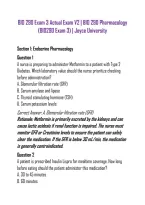 BIO 290 Exam 3 Actual Exam V2 &vert; BIO 290 Pharmacology &lpar;BIO290 Exam 3&rpar; &vert; Joyce University