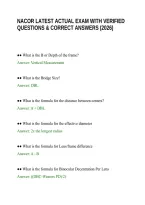 Nacor Latest Actual Exam With Verified Questions & Correct Answers &lpar;2026&rpar;&period;Pdf&NewLine;&NewLine;