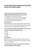 Alf Core Training Exam Preparation Guide Questions Complete With Verified Answers