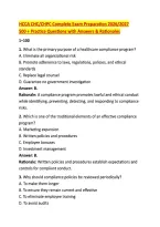 HCCA CHC&sol;CHPC Complete Exam Preparation 2026&sol;2027     &NewLine;500 &plus; Practice Questions with Answers & Rationales 