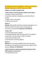 HCCA CHPC Exam Study Guide 2026&sol;2027 &vert; 400&plus; Practice Questions & &NewLine;Regulation-Citing Answers &vert; HIPAA Privacy&comma; Security & PHI 
