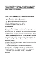 Tceq Class C Water License Exam &ndash; Complete Exam Questions & Verified Answers &vert; Texas Commission On Environmental Quality &lpar;Tceq&rpar; &vert; 2026&sol;2027 Update