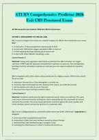 ATI RN Comprehensive Predictor 2026&NewLine;Exit CMS Proctored Exam